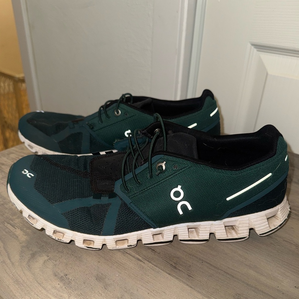 On Cloud 6 Men's Teal Athletic Running Shoes - Picture 4 of 7